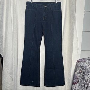 Ralph Lauren Polo Jeans Women’s Flare Stitched Denim Ranch Pkt Jeans | Sz 9